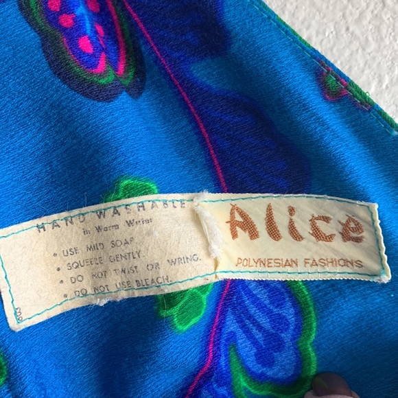 Vintage Alice Polynesian Fashions Sleeveless Jumpsuit - Picture 10 of 17